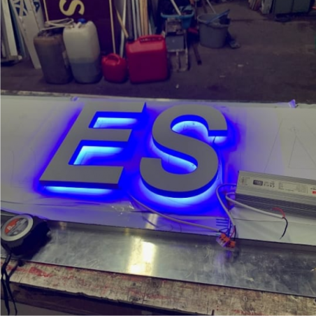 Pvc Eclairage Enseigne lumineuse en lettres individuelles PVC rétro éclairage LEDS