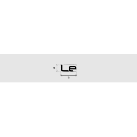 Découpe de lettres : "Le"