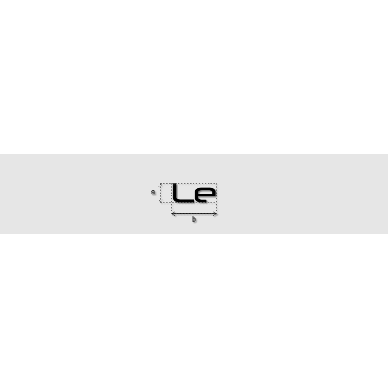 Découpe de lettres : "Le"