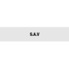 Découpe de lettres : "S.A.V"