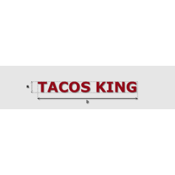 Découpe de lettres : "TACOS...