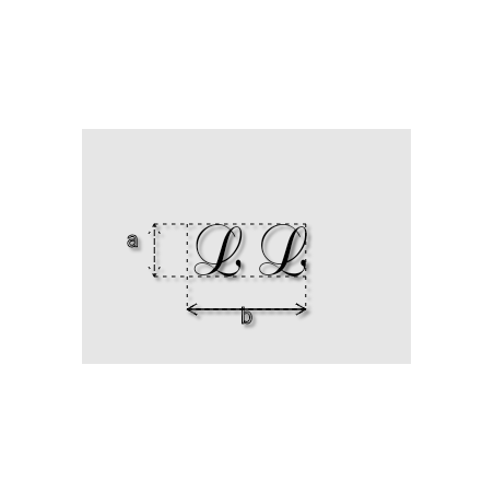 Découpe de lettres : "L L"
