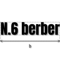 Découpe de lettres : "N.6...
