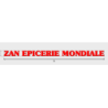 Découpe de lettres : "ZAN EPICERIE MONDIALE"
