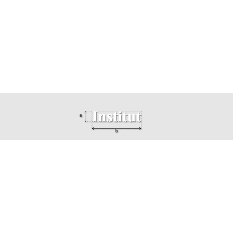 Découpe de lettres : "Institut"