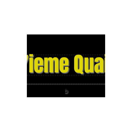 Découpe de lettres : "7ieme Quai "