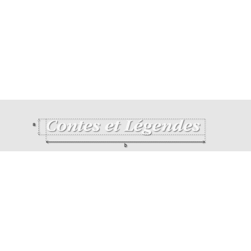 Découpe de lettres : "Contes et Légendes "