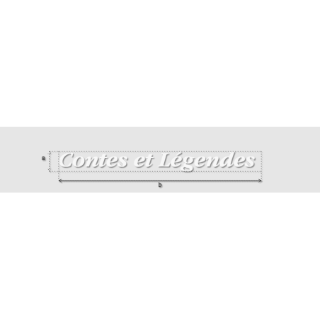 Découpe de lettres : "Contes et Légendes "