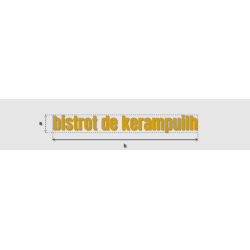 Découpe de lettres :...