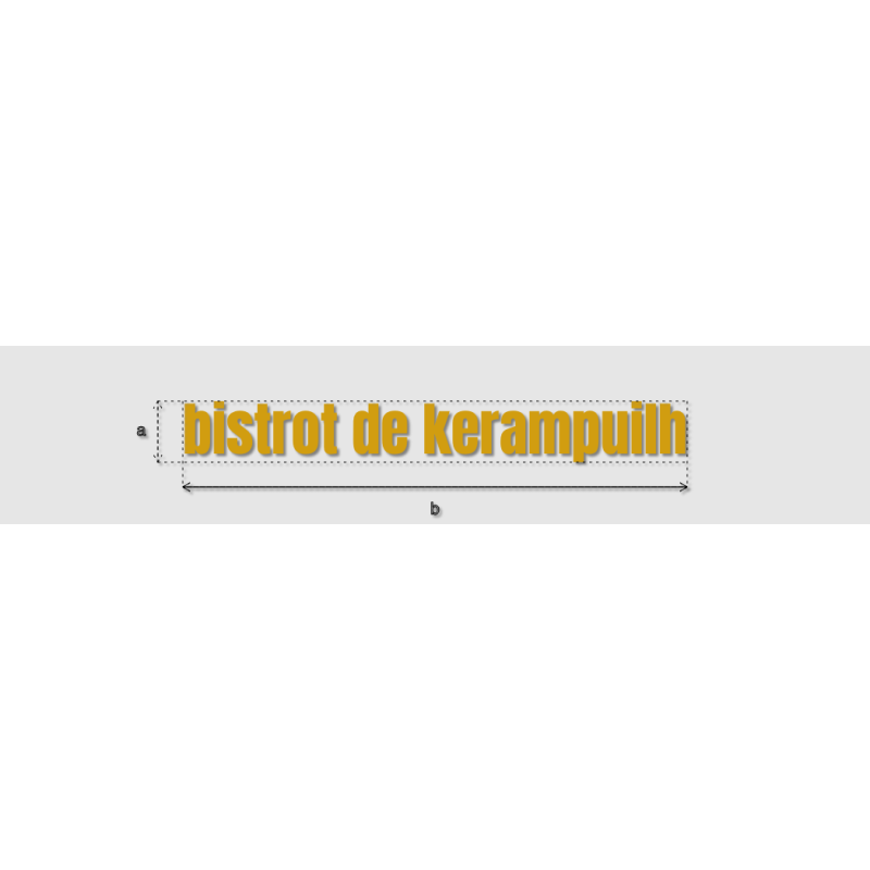Découpe de lettres : "bistrot de kerampuilh"