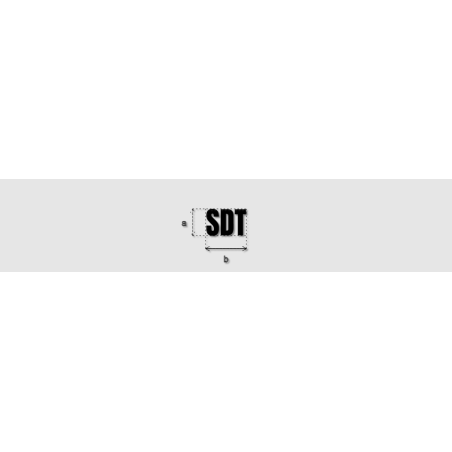 Découpe de lettres : "SDT"