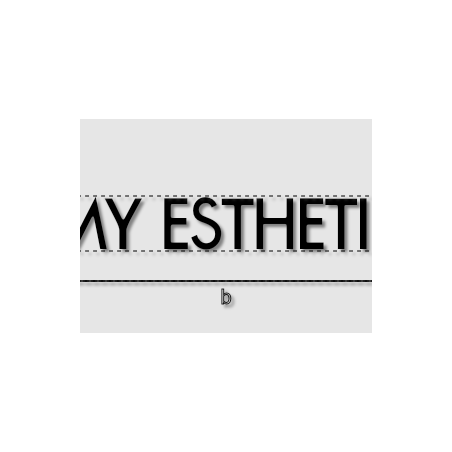 Découpe de lettres : "MY ESTHETIC"