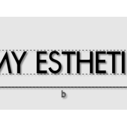 Découpe de lettres : "MY...