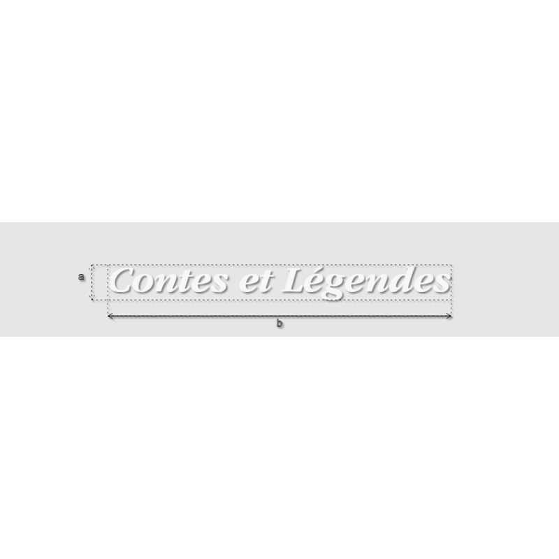 Découpe de lettres : "Contes et Légendes"