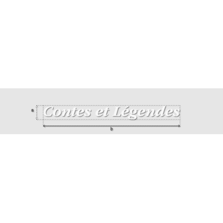 Découpe de lettres : "Contes et Légendes"