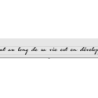 Découpe de lettres : "Tout être humain tout au long de sa vie est en développement Carl Rogers"