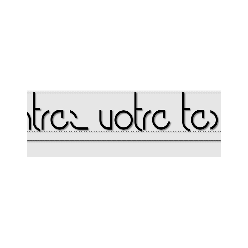 Découpe de lettres : ""