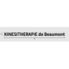 Découpe de lettres : "KINESITHERAPIE de Beaumont"