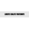 Découpe de lettres : "LIBERTE EGALITE FRATERNITE"