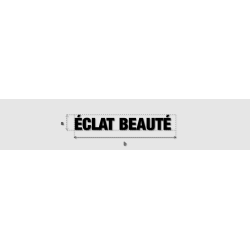 Découpe de lettres : "ÉCLAT...