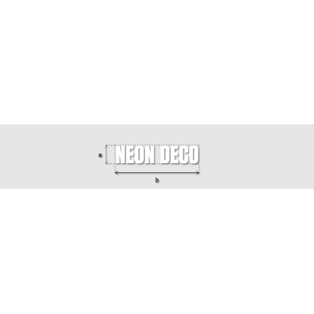 Découpe de lettres : "NEON DECO"