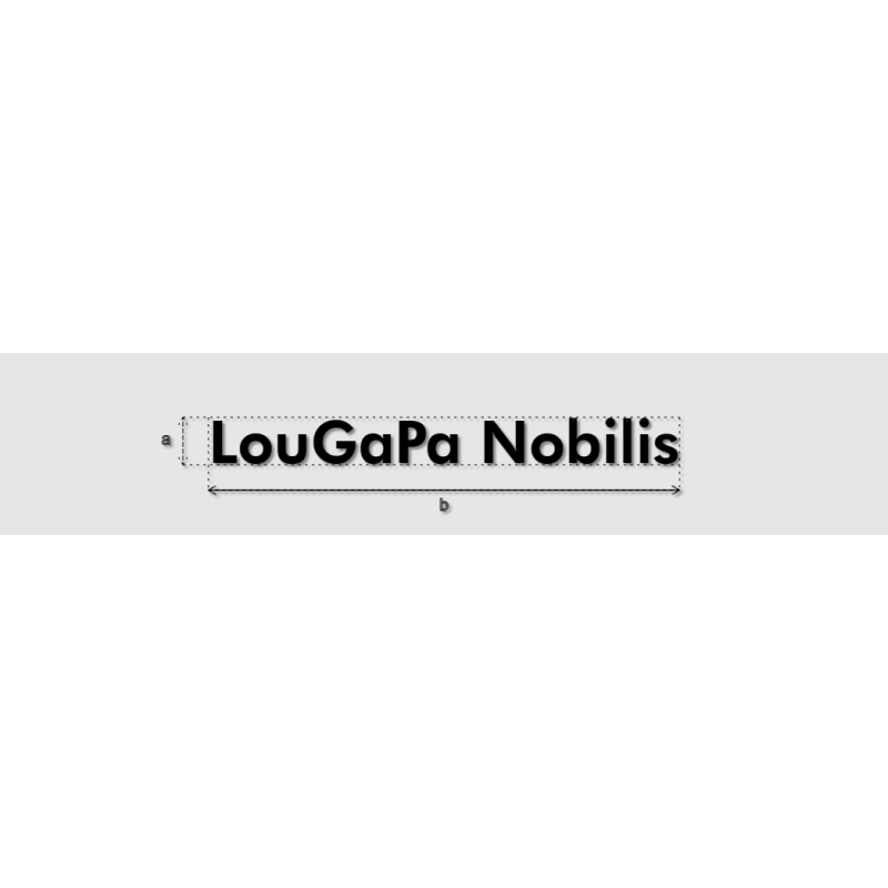 Découpe de lettres : "LouGaPa Nobilis"