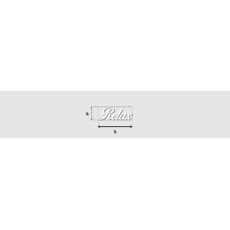 Découpe de lettres : "Relax"