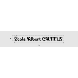 Découpe de lettres : "École...