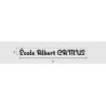 Découpe de lettres : "École Albert CAMUS "