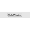 Découpe de lettres : "École Primaire  "