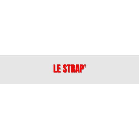Découpe de lettres : "LE STRAP'"
