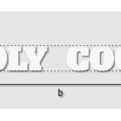 Découpe de lettres : "HOLY...