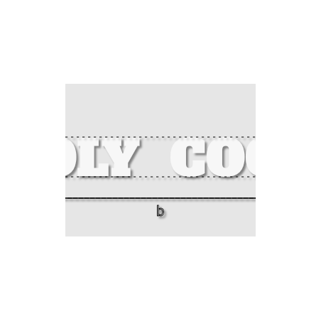 Découpe de lettres : "HOLY  COOK"