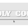 Découpe de lettres : "HOLY  COOK"