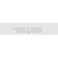 Découpe de lettres : "MEET...