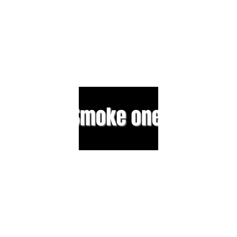 Découpe de lettres : "Smoke one "