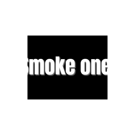 Découpe de lettres : "Smoke one "