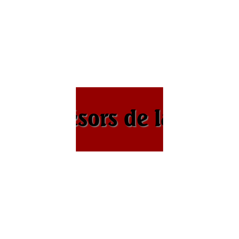 Découpe de lettres : "Les trésors de la fripe"