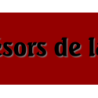 Découpe de lettres : "Les trésors de la fripe"