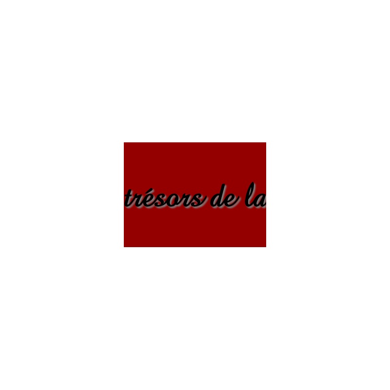 Découpe de lettres : "Les trésors de la fripe"