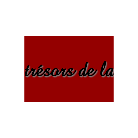 Découpe de lettres : "Les trésors de la fripe"
