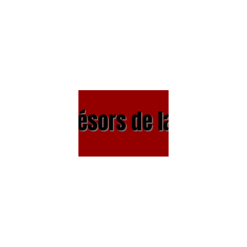 Découpe de lettres : "Les trésors de la fripe"