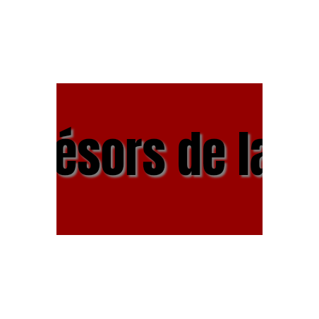 Découpe de lettres : "Les trésors de la fripe"