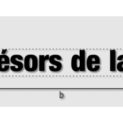 Découpe de lettres : "Les...
