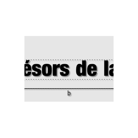 Découpe de lettres : "Les trésors de la fripe"