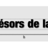 Découpe de lettres : "Les trésors de la fripe"