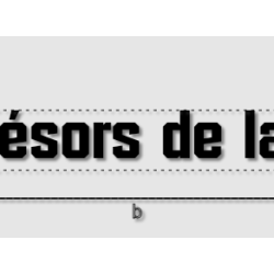 Découpe de lettres : "Les...