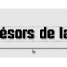 Découpe de lettres : "Les trésors de la fripe"