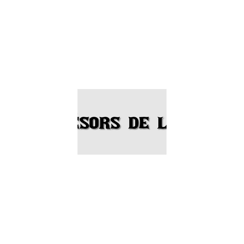 Découpe de lettres : "Les trésors de la fripe"