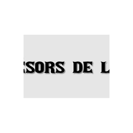 Découpe de lettres : "Les trésors de la fripe"